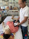 Thầy Hoa cựu giáo viên trường THPT số 2 Mộ Đức đang điều trị tại BV Chợ Rẫy